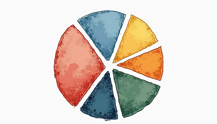 Colour wheel for asset allocation