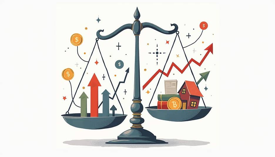 Scale showing benefits of rebalancing
