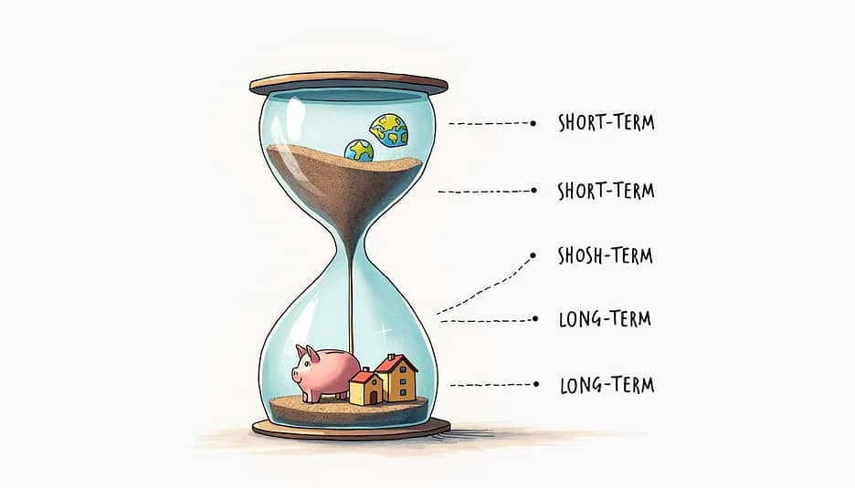 Short to long term time horizon for financial planning