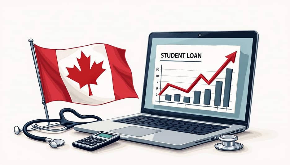 Importance of financial health in student loan repayment for Canadian doctors