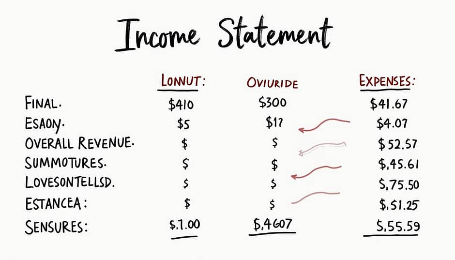 Using an income statement planner for financial planning